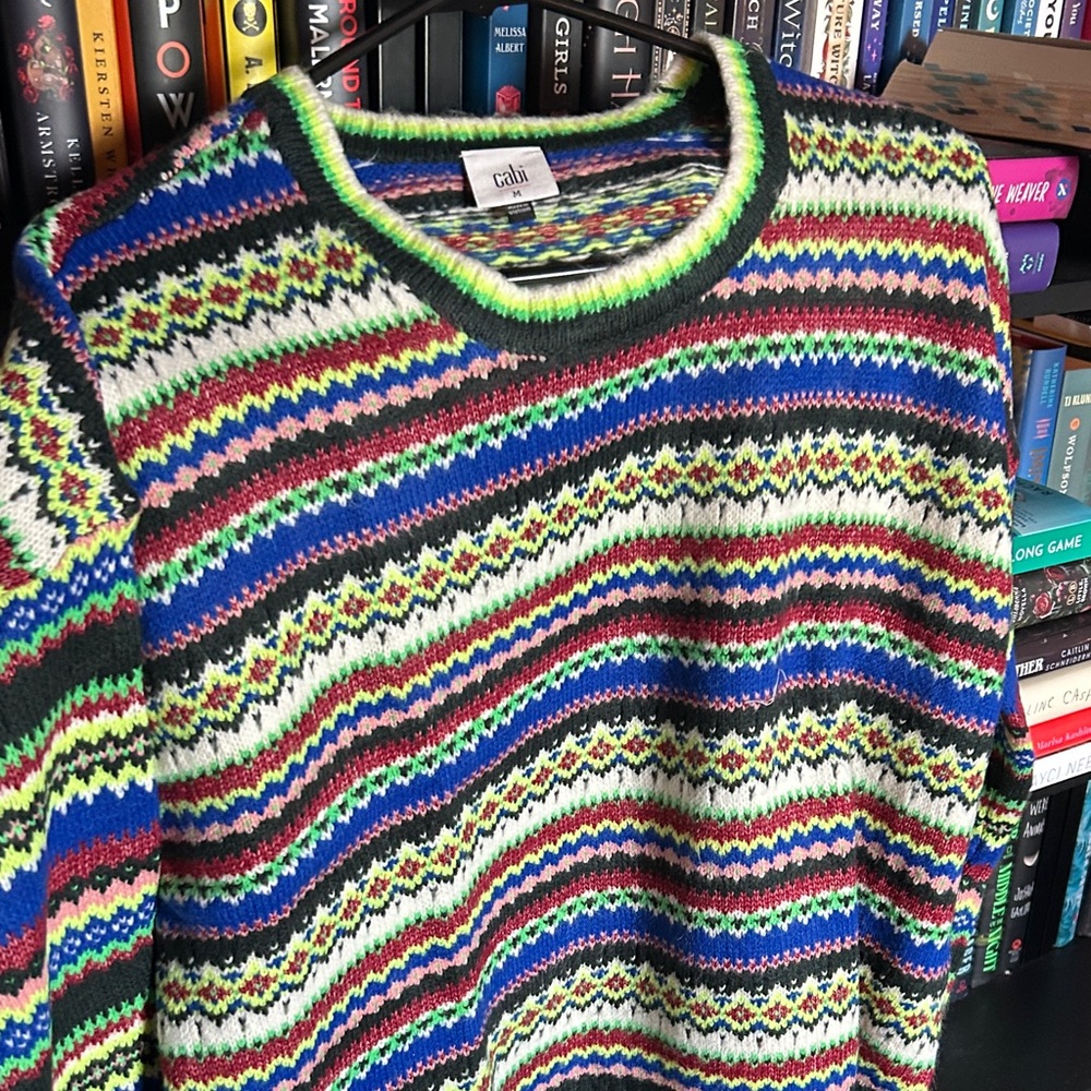 CAbi Multicolor Crewneck Sweater